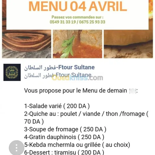 Traiteur livraisons a domicile 