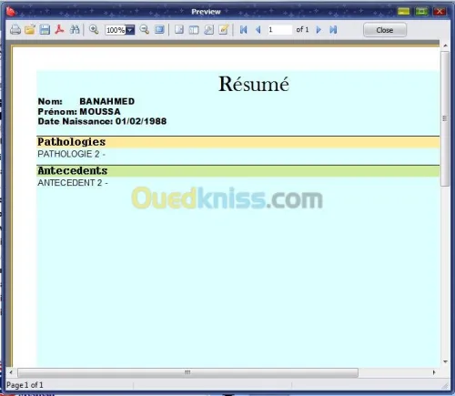 Gestion de cabinet medicale