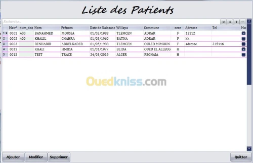 Gestion de cabinet medicale