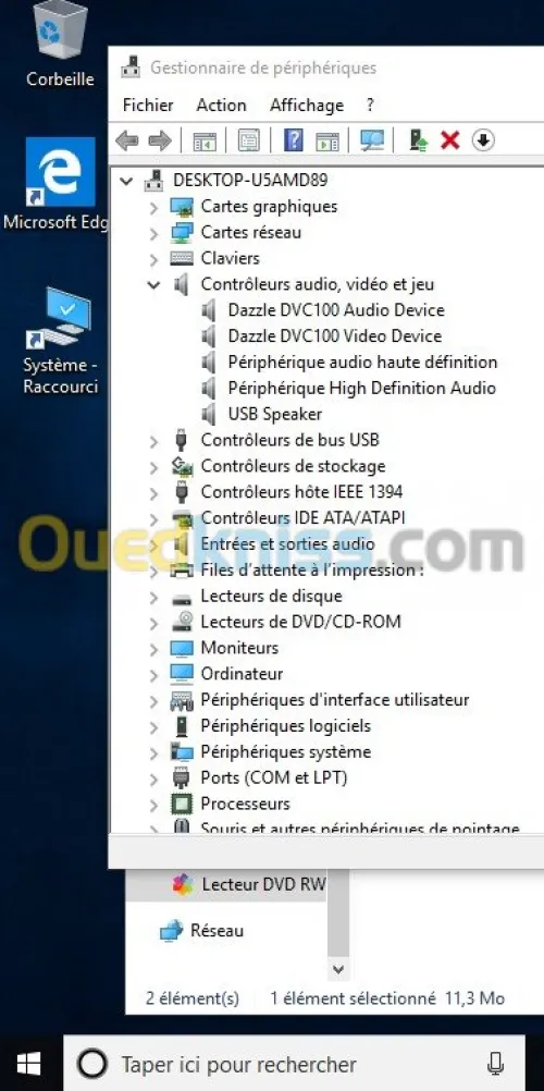 Carte d'aquisition pinnacle dazzle HD