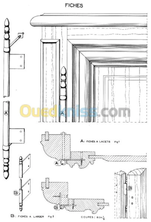 Ferrage ajustage boiserie