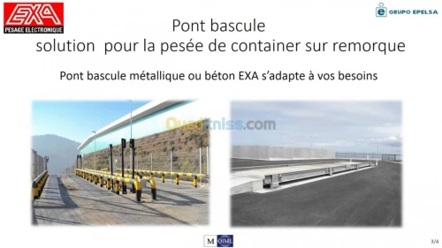 PONT BASCULE, Installation-maintenance