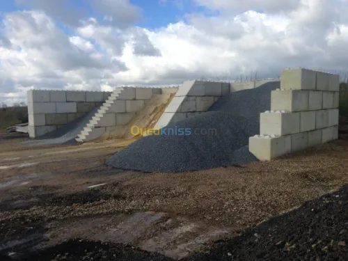 Bloc béton empilable 