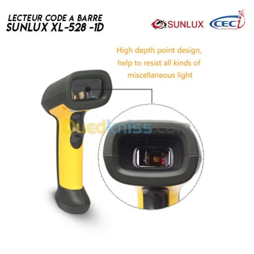 Lecteur code à barre Sunlux XL-528