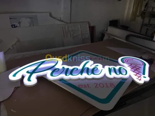 Led لوحات إشهارية Lettres lumineuses