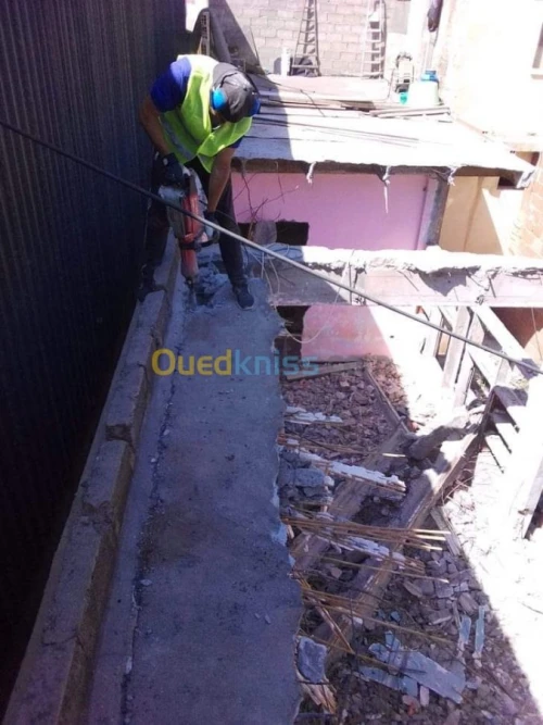 Travaux de démolitions