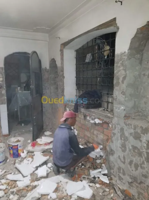 Travaux de démolitions