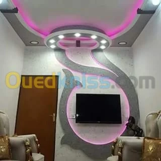 Placo platre + decor hadjra