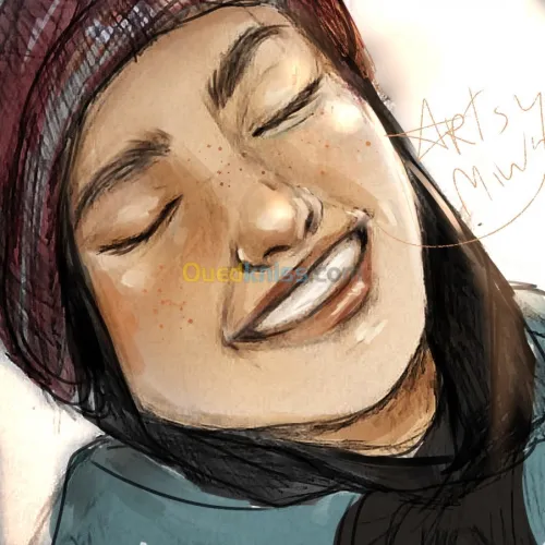 Dessin, portrait, illustration, cadeau