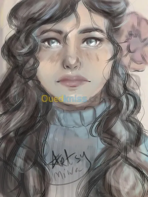 Dessin, portrait, illustration, cadeau
