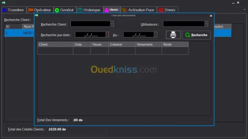 Logiciel de Flexy v 5.4