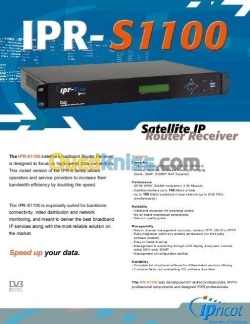 Satellite IP Router Receiver