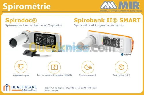 SPIROMETRE SPIRODOC DUO MIR made in ITALY 