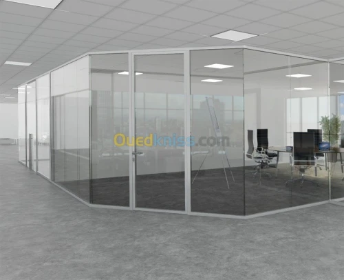 Cloison de bureaux en alu CLIPPER 