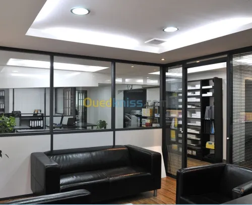 Cloison de bureaux en alu CLIPPER 