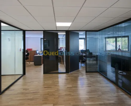 Cloison de bureaux en alu CLIPPER 