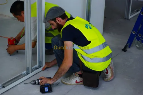 Cloison de bureaux en alu CLIPPER 