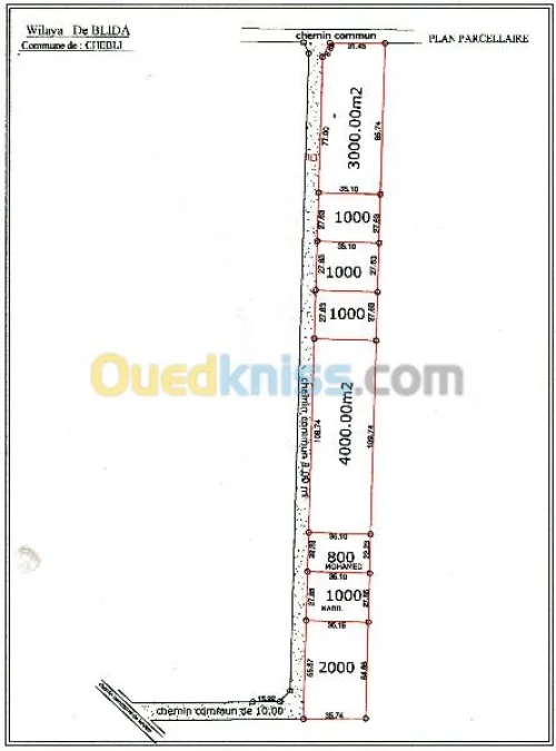 Vente Terrain Alger Ouled chebel