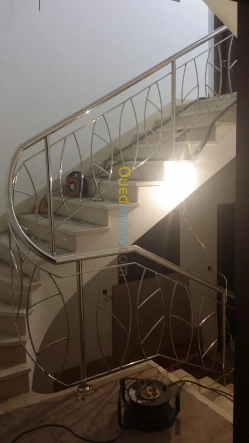 Rampes d'escalier en inox 