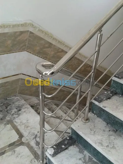 Rampes d'escalier en inox 