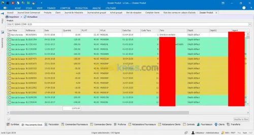 Logiciel du stock Scom