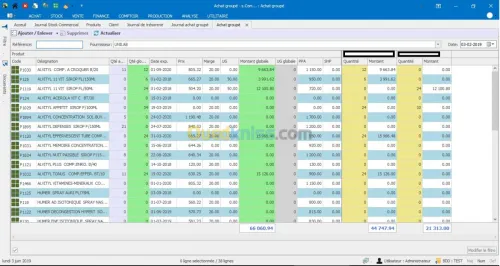 Logiciel du stock Scom