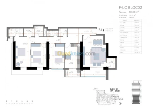 Vente Appartement F4 Alger Draria