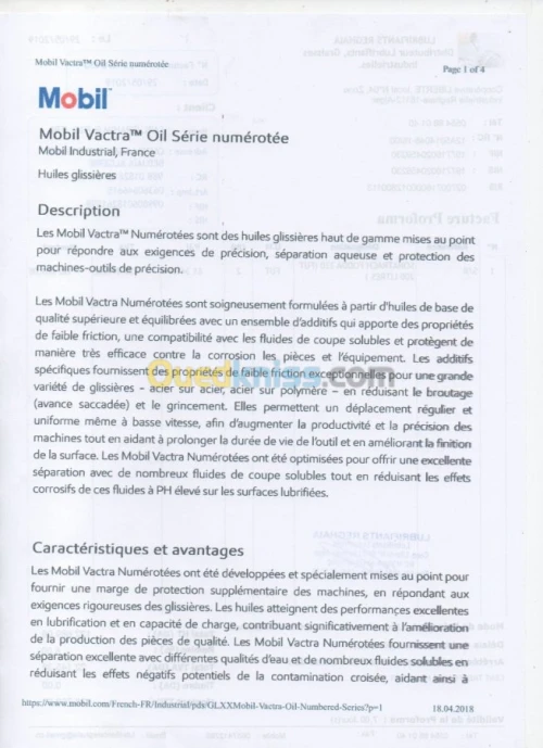 MOBIL VACTRA N° 2 (20L) DISPONIBLE EQUIVALENT