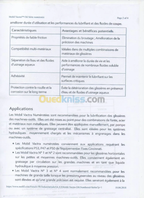 MOBIL VACTRA N° 2 (20L) DISPONIBLE EQUIVALENT