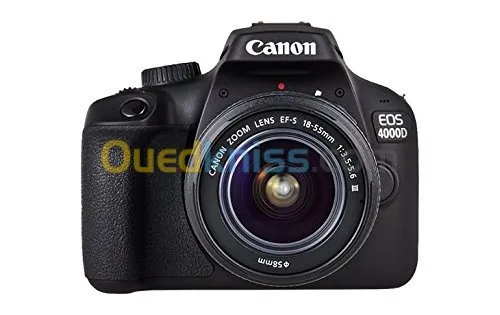 CANON EOS 4000D - APPAREIL PHOTO NUMÉRIQUE + OBJECTIF EF-S 18-55mm - 18 MP - LCD 2.7" - HD - WI-FI - BLACK