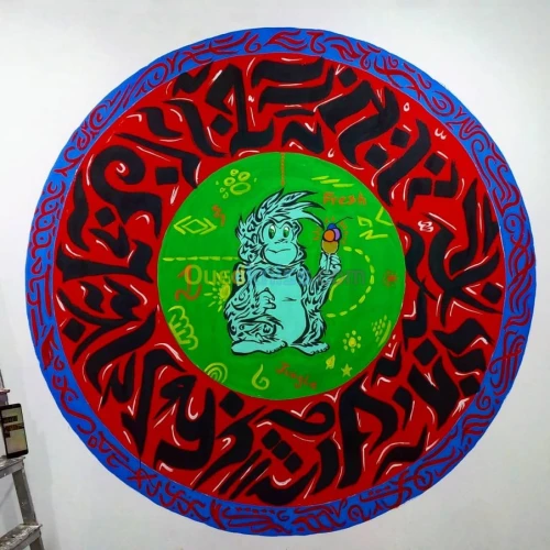 dessin sur mur tageur