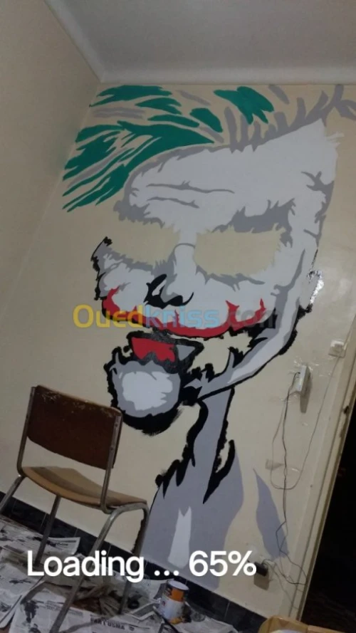 dessin sur mur tageur