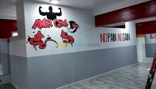 dessin sur mur tageur