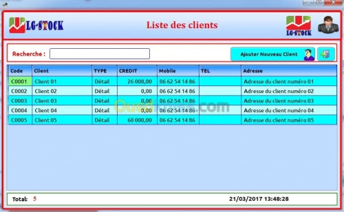 Logiciel de Stock