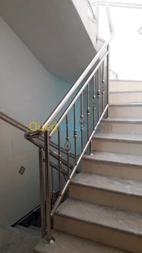 rampe d' escalier en inox
