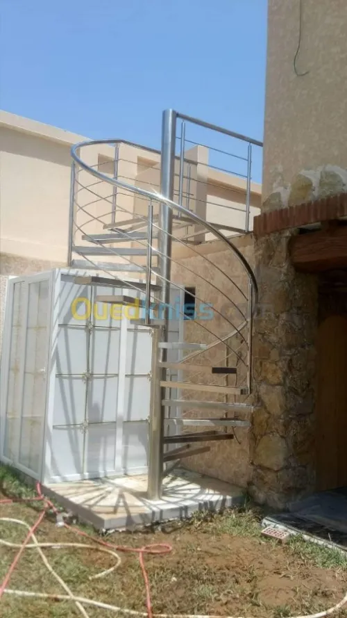 rampe d' escalier en inox