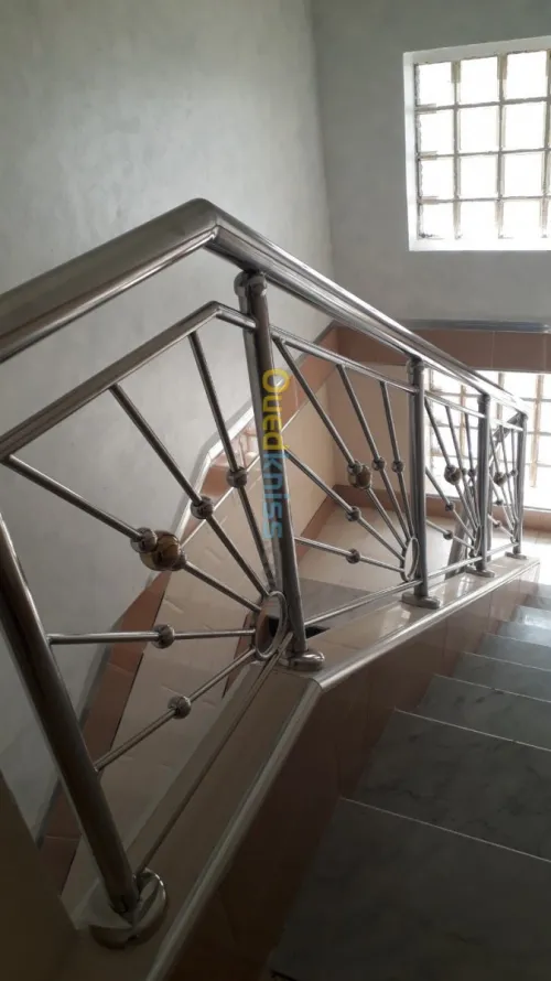 rampe d' escalier en inox