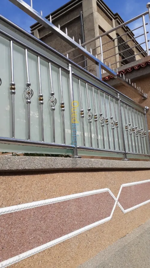 rampe d' escalier en inox