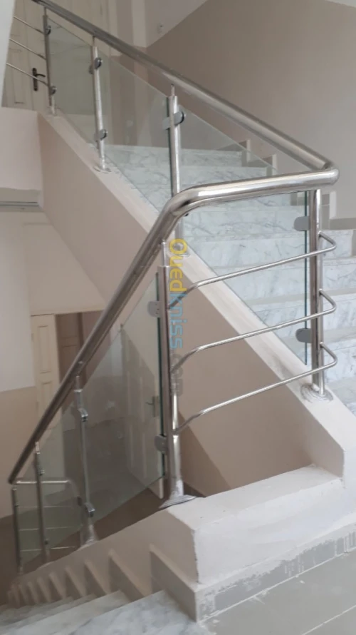 rampe d' escalier en inox