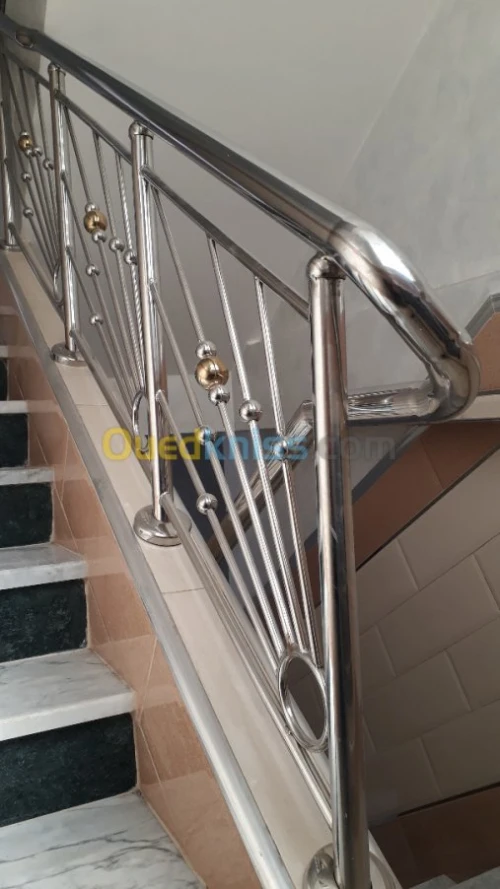 rampe d' escalier en inox