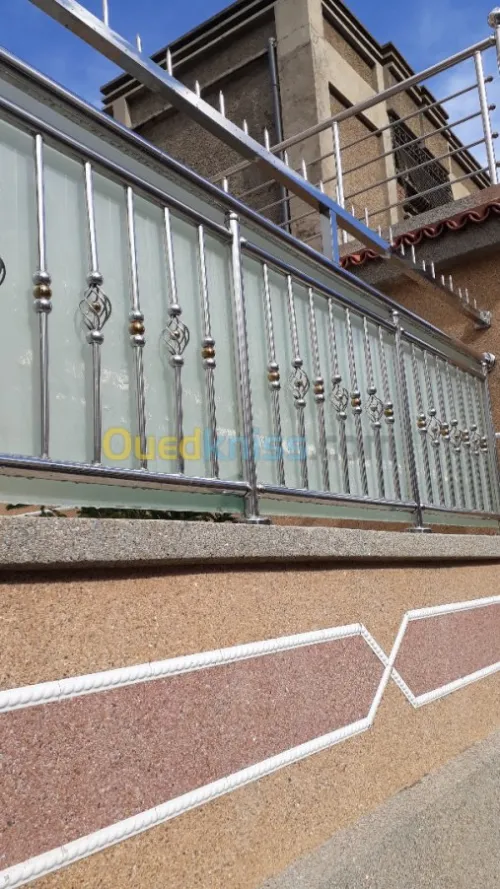 rampe d' escalier en inox