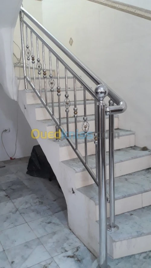rampe d' escalier en inox