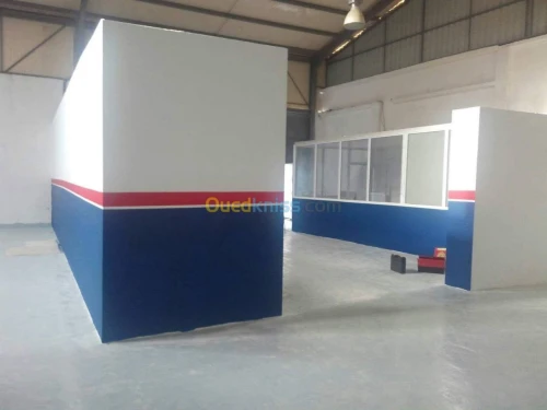 Travaux aluminium et séparation de bur