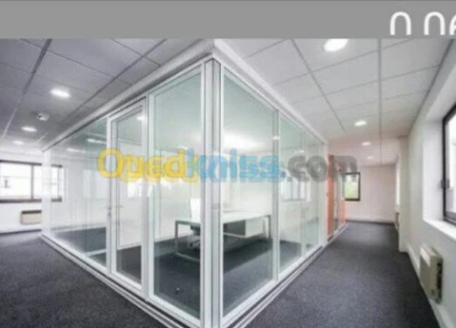 Travaux aluminium et séparation de bur