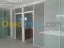 Travaux aluminium et séparation de bur