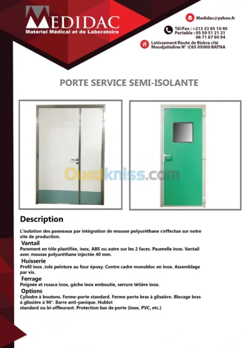 Porte hospitalier antibactériens 
