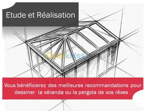 ALumine+ Pergola Véranda pour terrasse