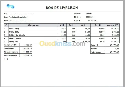 Logiciel Gestion Stock et Commerciale (Version Pro)