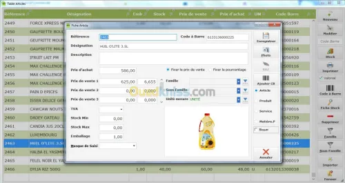Logiciel Gestion Stock et Commerciale (Version Pro)