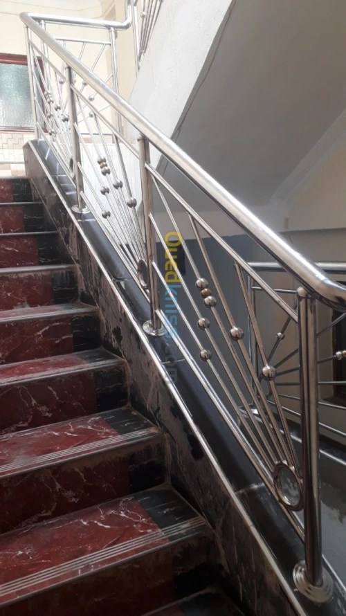 Rampe d' escalier en inox